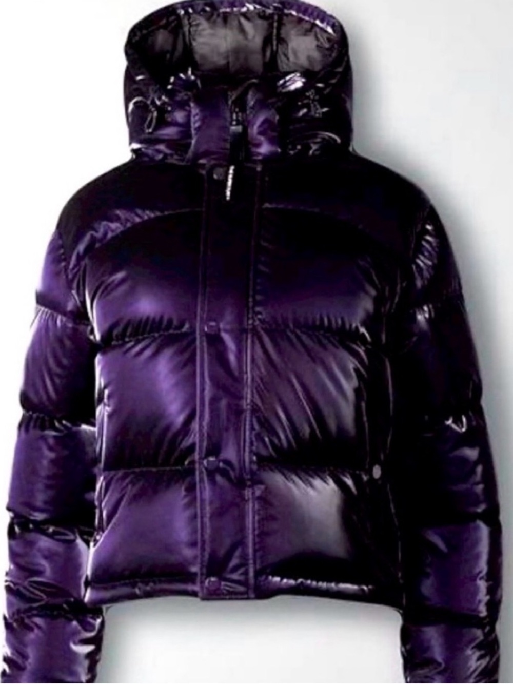 Aritzia TNA liquid shine super puff Puffer Jacket shorty Women